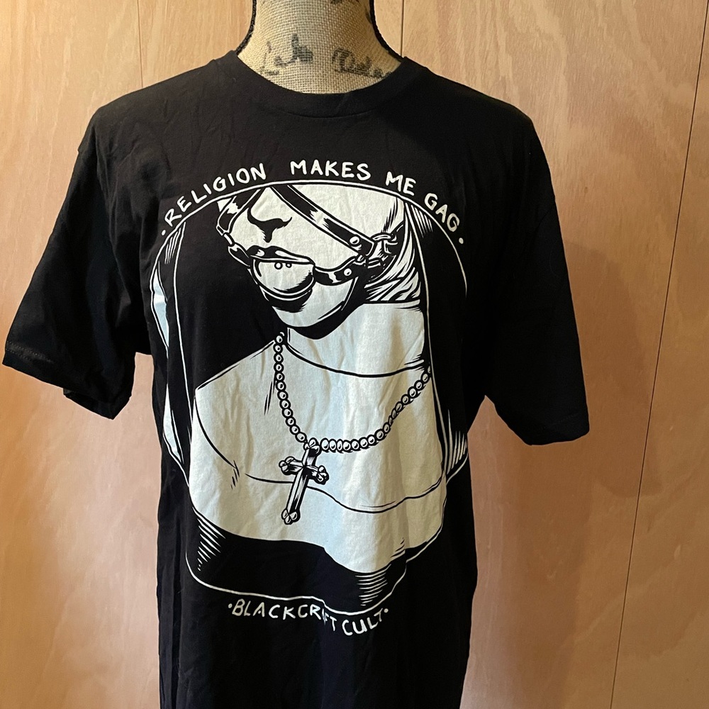 BlackCraft Cult Religion Makes Me Gag Tee